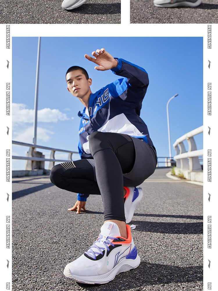 李宁 越影Element 男士缓震跑步鞋 云PLUS中底 图7