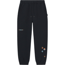 China Li Ning Sweatpants Official Womens New Autumn and Winter Womens Pants Loose Leg Knitted Sports Pants