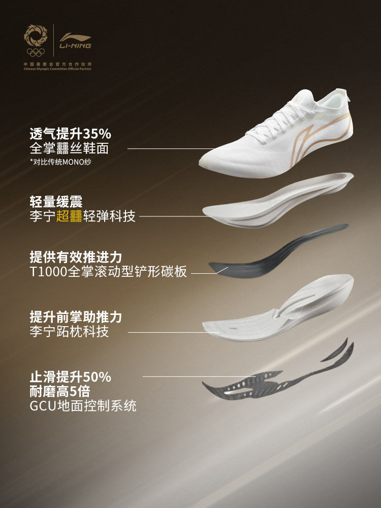 Li-Ning Glory Gold Label Series | Feidian 5 Elite Running Shoes New Professional Racing Sports Shoes