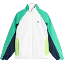 Li Ning childrens clothing windbreaker for boys and girls 2024 new tennis series cardigan long-sleeved jacket stand collar summer sportswear