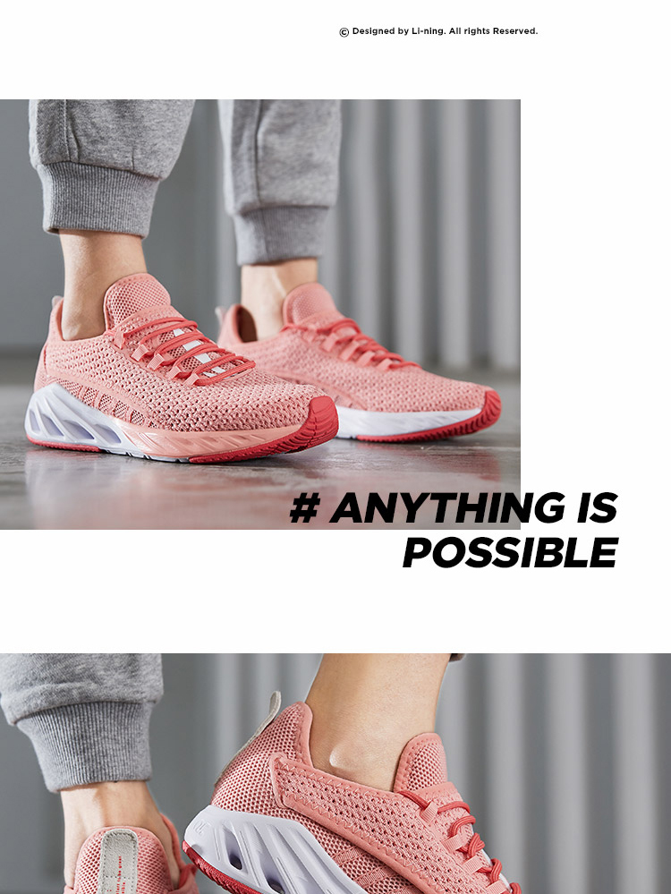 Giày chạy bộ Li Ning Giày nữ 2019 mới nửa cọ Li Ning arc shock shock hấp thụ nhẹ mang giày đôi giày chạy giày thể thao - Giày chạy bộ giày thể thao nam đẹp