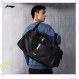 Li Ning, спортивная сумка, сумка через плечо, сумка для путешествий, портативная багажная вместительная и большая черная барсетка для тренировок