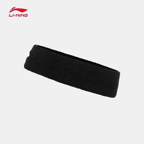 Li Ning, повязка на голову подходит для мужчин и женщин, спортивная черная одежда для йоги, коллекция 2023, для бега, впитывает пот и запах