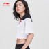 Áo thun nữ tay ngắn Li Ning 2019 mới tập luyện cổ tròn mùa hè thời trang giản dị màu sắc thể thao đan - Áo phông thể thao áo thun gym nam Áo phông thể thao