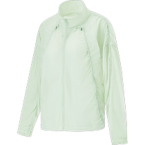 Li Ning sunscreen lady 2024 new fitness series cardiovert long sleeve jacket sunscreen upright collar loose tracksuit