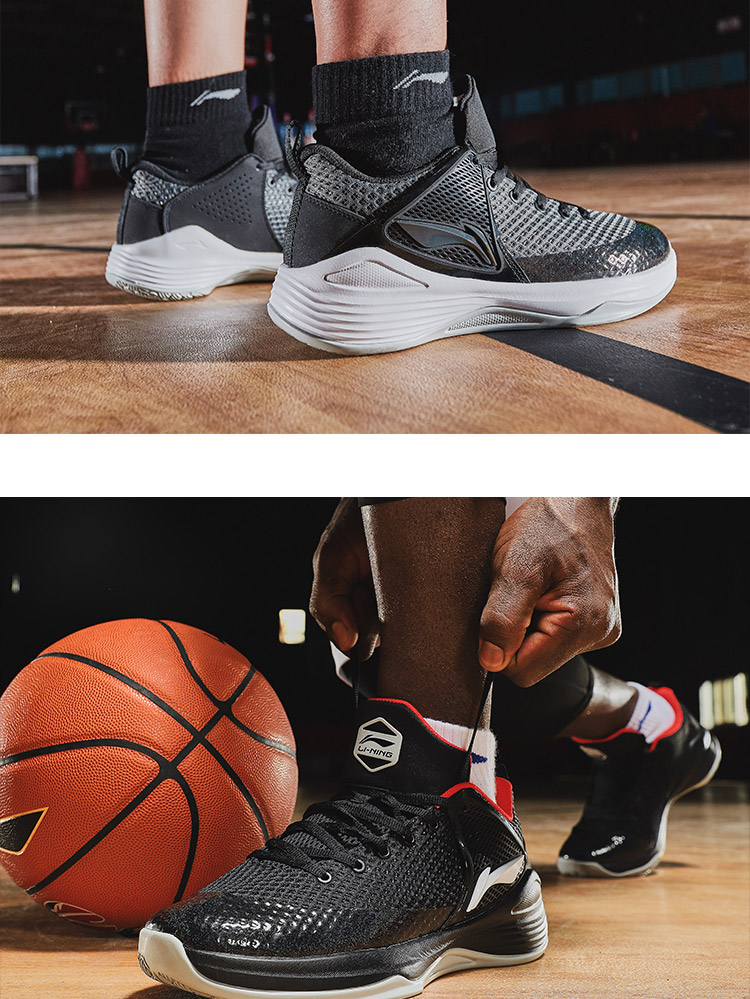 Giày bóng rổ Li Ning Giày nam bóng mới mang giày chống trượt hỗ trợ giày chiến đấu giày bóng rổ lining