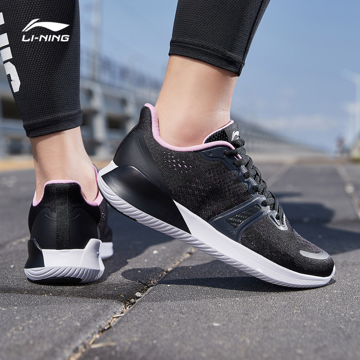 Li Ning running shoes women's shoes official genuine 2020 new shoes running shoes breathable mesh light low-top sports