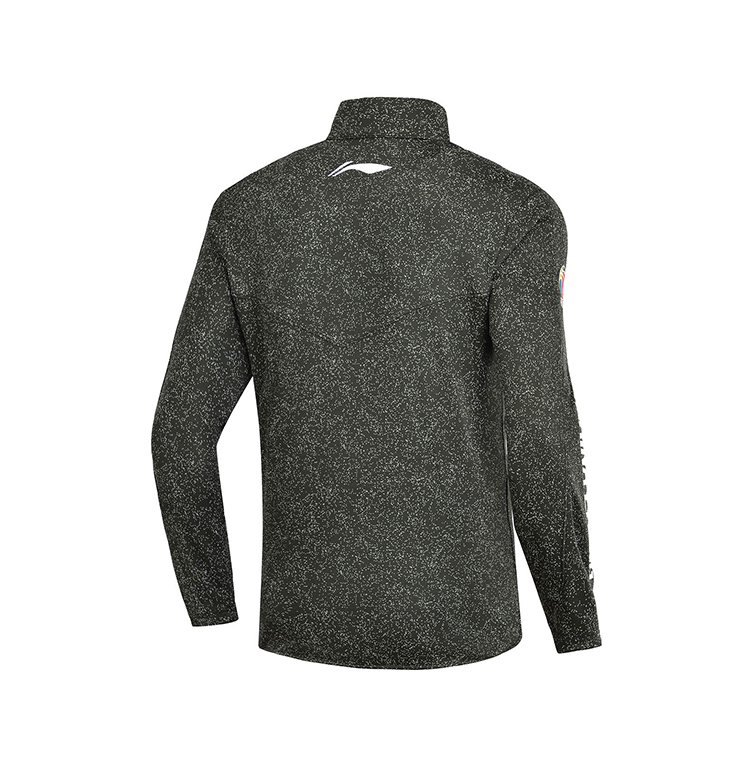 Li Ning áo len nam bóng rổ loạt áo len dài tay đứng cổ áo sơ mi giản dị nam mùa thu và mùa đông đồ thể thao đan - Thể thao lông cừu / jumper áo khoác nỉ nam cao cấp