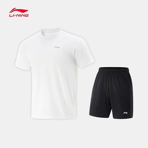 Li Ning, комплект для настольного тенниса подходит для мужчин и женщин, светоотражающий трикотажный комфортный спортивный костюм
