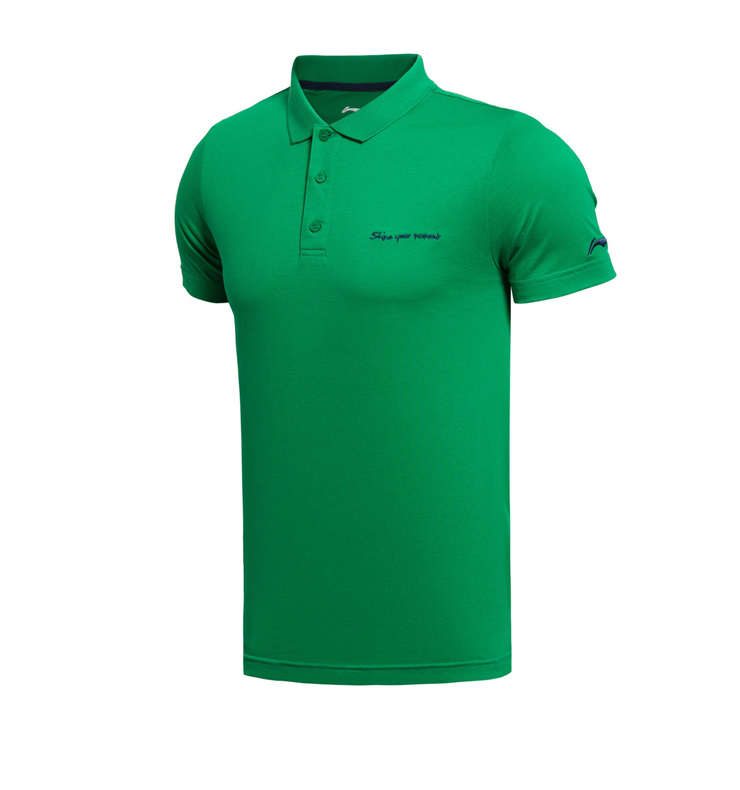 Polo sport homme LINING APLK037 en coton - Ref 551427 Image 17