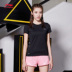 Li Ning ngắn tay T-Shirt nữ nhanh khô toàn diện phù hợp với đào tạo mát vòng cổ ngắn mùa hè thể thao ATSL278 áo thun thể thao nữ Áo phông thể thao
