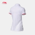 Li Ning Disney Đồ chơi huy động chung áo sơ mi polo ngắn tay áo thể thao nữ dệt kim APLN126 - Áo polo thể thao