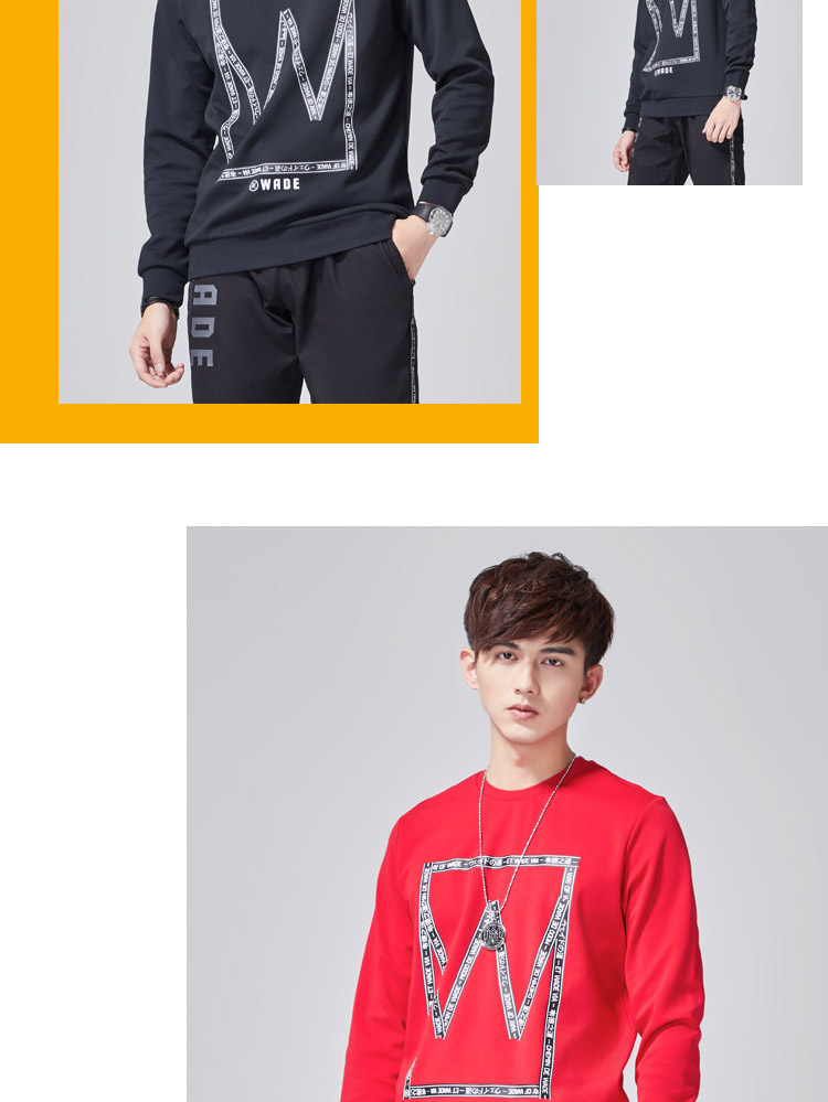 Li Ning áo len nam mới Wade áo thun dài tay cổ tròn dệt kim nam thể thao mùa thu áo khoác hoodie nữ có dây kéo