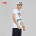 Li Ning CJ China chủ đề dòng áo thun cotton mới thấm hút ẩm cho trang phục thể thao mùa thu AHSN919 áo ba lỗ tanktop nam Áo phông thể thao