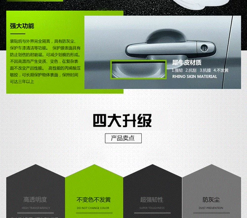 Ручка с дверью автомобиля рука -стиль новая дверная запястье -запястье -Дверная защита запястья, защитная пленка, скребок скребок против Scratch