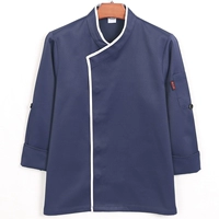 Темно-синий топ с длинными рукавами