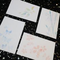 (Four Seasons) finished background card rubber stamp print card card paper card 250g Dutch White Card Print 8