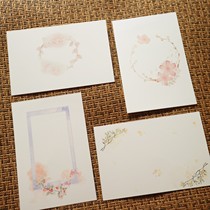 (Garden Xiaomeng) finished background card rubber stamp print card card 250g Dutch White Card Print 8