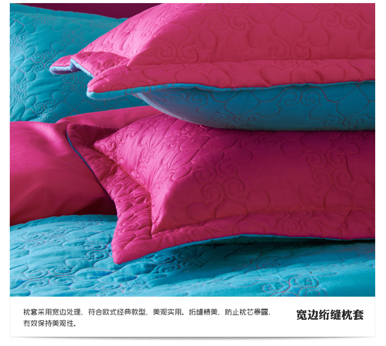 Đơn giản và phong cách cotton rắn màu đôi giường chính tả trải giường ba mảnh bông trải giường bông quilted giải phóng mặt bằng mùa hè drap giường 1mx2m