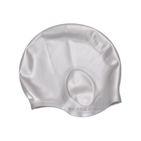 Серебряная большая плавательная шапочка