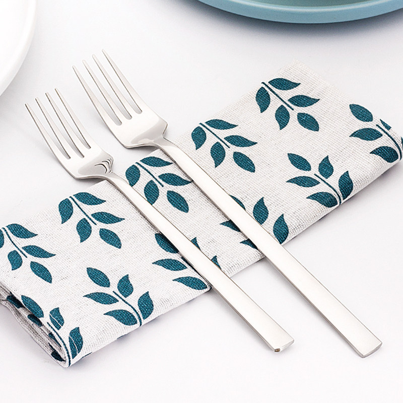 304 stainless steel table fork Korean long handle household salad fruit fork western tableware