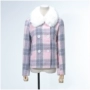[M series] giảm giá thương hiệu nữ 2018 mùa đông Hàn Quốc phiên bản áo len lông thú tự cổ ngắn 8072 áo khoác dạ nữ