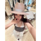 Lin You brunell* Cuncinel*vtg custom-dyed light luxury hazy feeling ຫຼຸດອາຍຸການເຮັດໃຫ້ຂາວໃສ່ camisole top