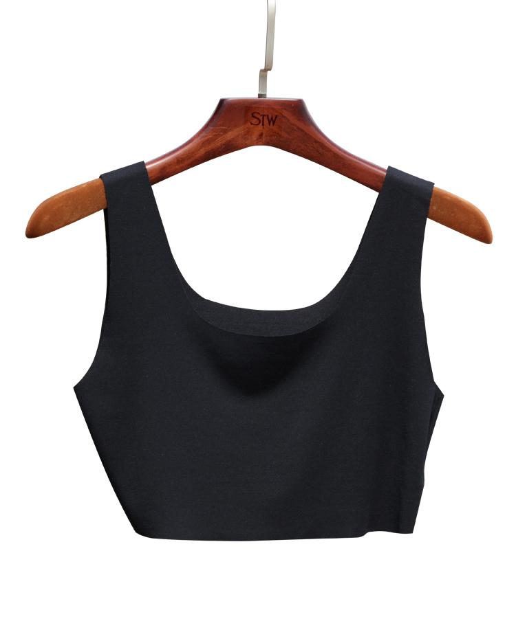 Vest nữ ngắn sling đáy đồ lót bọc ngực ngực ống chống ánh sáng vòng cổ liền mạch vest nữ mùa hè phương thức