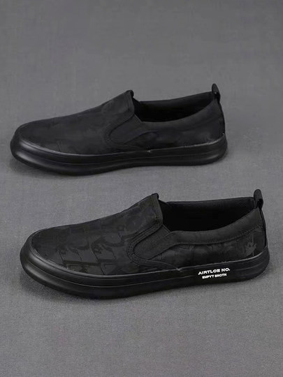 Spring men's shoes new old Beijing cloth shoes men's slip-on casual shoes men's canvas shoes breathable printed sneakers