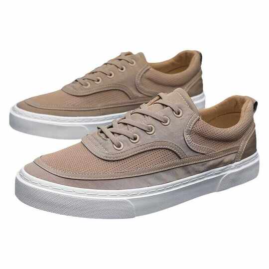 Summer Breathable Men's Shoes Trendy Versatile Mesh Canvas Shoes Men's Old Beijing Shoes Men's Casual Ice Silk Mesh Shoes