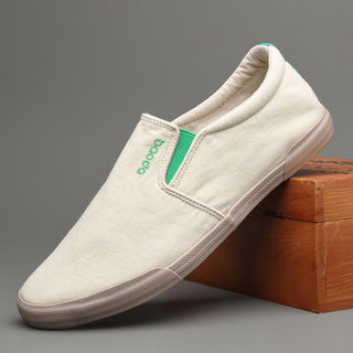 Men's Shoes Spring New Breathable Canvas Shoes Men's Slip-On Driving Soft-Soled Old Beijing Cloth Shoes Men's Casual Sneakers
