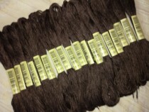 Cross stitch thread black brown dark brown black brown embroidery thread tree trunk color thread number 3371 18 pieces per piece