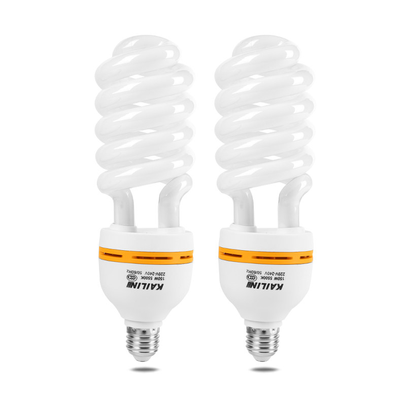 Kailin Photographic Equipment] 5500K 150W Photography Bulb Studio Soft Box Special Two