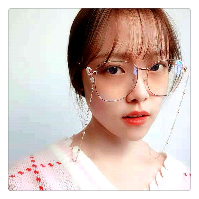 2019 lưới đỏ với kính mắt nữ đường phố bắn hộp lớn mặt to chống mỏng màu xanh với gọng kính cận thị kính rayban nữ