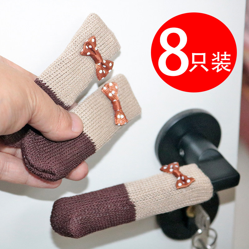 Door-to-door security door handle protective sleeve velvet cloth winter cloth art plush antistatic cuddly anti-cold and cool-proof door handle