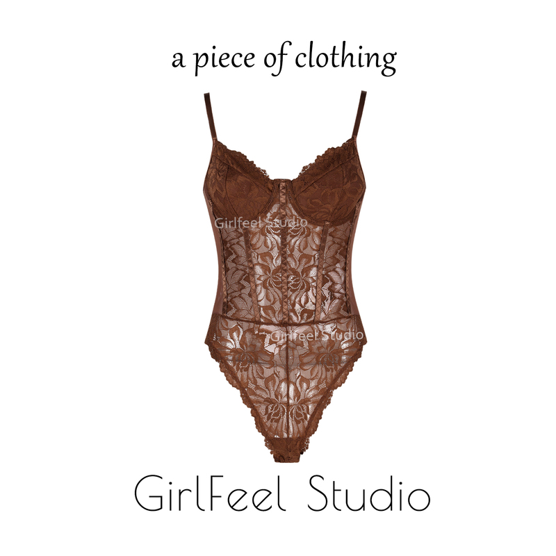 Brown Sexy Retro Lace Camisole for Women, Summer Inner Wear, European and American Slim-Fit Hot Girl Design Bodysuit Brown Sexy Retro Lace Camisole for Women, Summer Inner Wear, European and American Slim-Fit Hot Girl Design Bodysuit