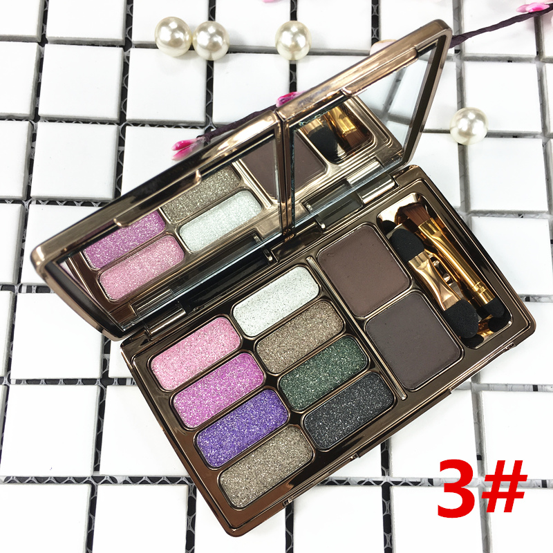 Cô gái 8 màu kim cương phấn mắt món ăn siêu flash cộng với phấn mày trang điểm màu nude ngọc trai vàng bí ngô màu đất không tẩy trang bảng mắt bh