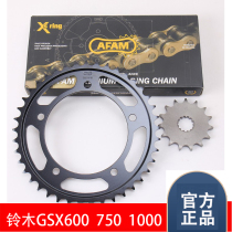 Chaîne de chaîne de disques dentaires AFAM adaptée à la mise à niveau de Suzuki GSX600 GSX750 GSX1000 GSX1000