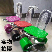 Greenhouse lazy stool Lazy man car Mobile pulley trolley Lazy bench Pull grass Pulley stool tool bench trolley