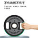 Barbell plates for gyms, environmentally friendly rubber-coated weight plates, fitness large-hole rubberized hand-gripping plates, barbell plates