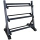 A-Shaped Dumbbell Rack for Home Use, Electroplated Vertical Rubber-Coated Storage Rack, Commercial Hexagonal Round-Head Gym Dumbbell Rack
