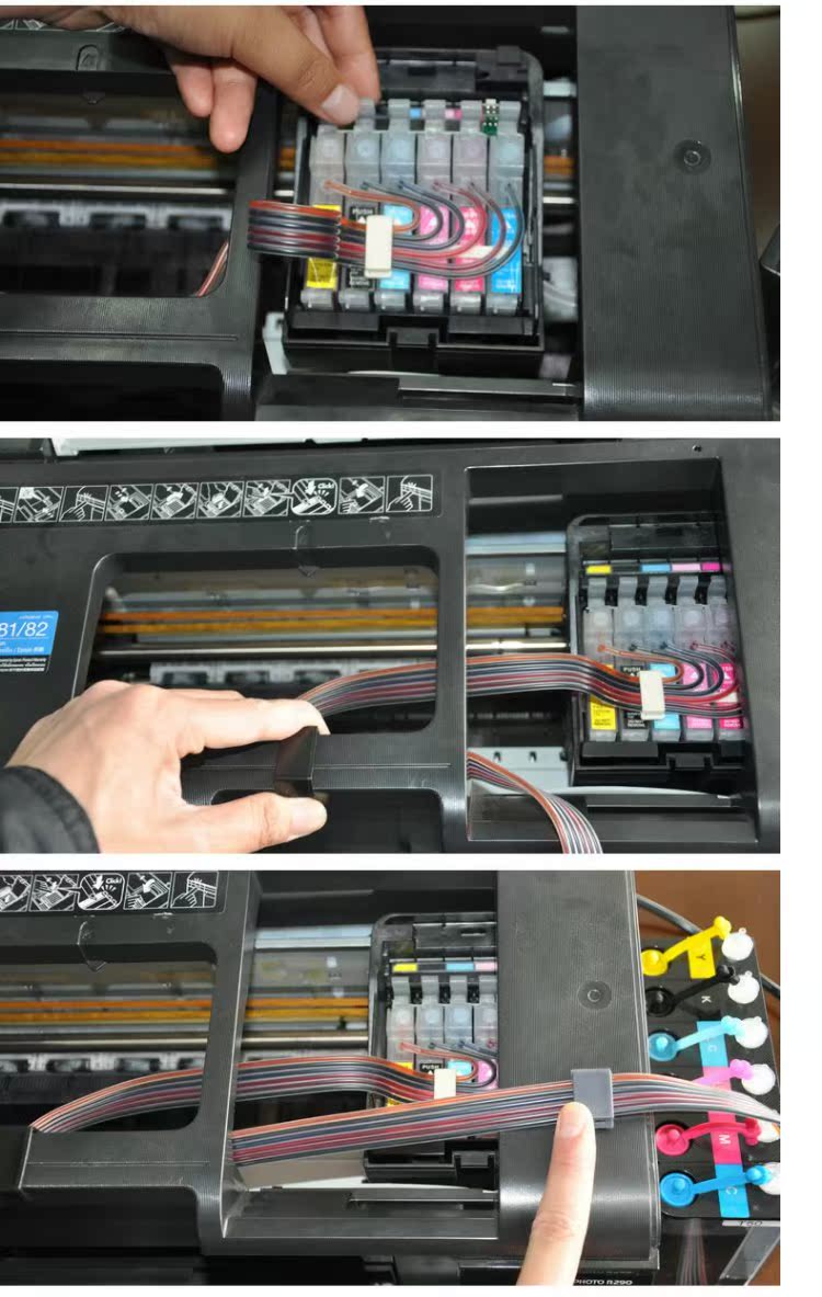 Máy in được sơn và nhiều màu sắc cho Epson Epson R270 R290 RX610 T59 Jig - Phụ kiện máy in phụ kiện máy in ricoh