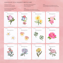 Cartoon Embroidery Plant Flower Hot Cloth Patch Clothes Patch diy Small Patch Joker Childrens Hole Sticker