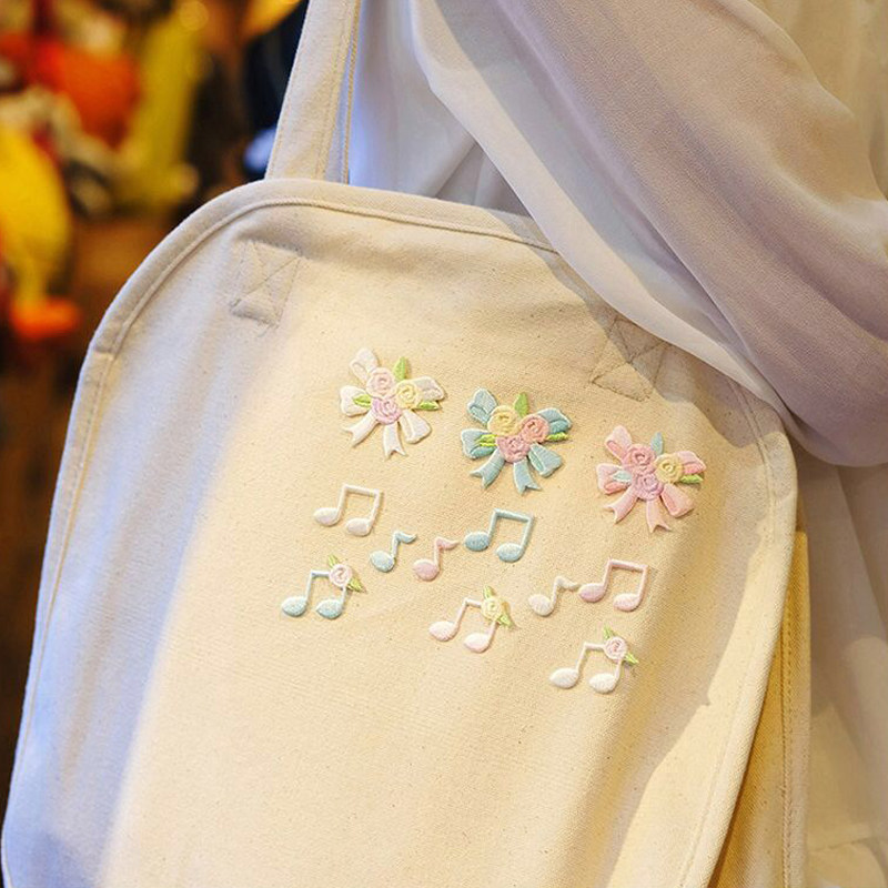 Clear note embroidery paste paste paste paste paste paste paste paste paste paste paste paste bag decoration paste