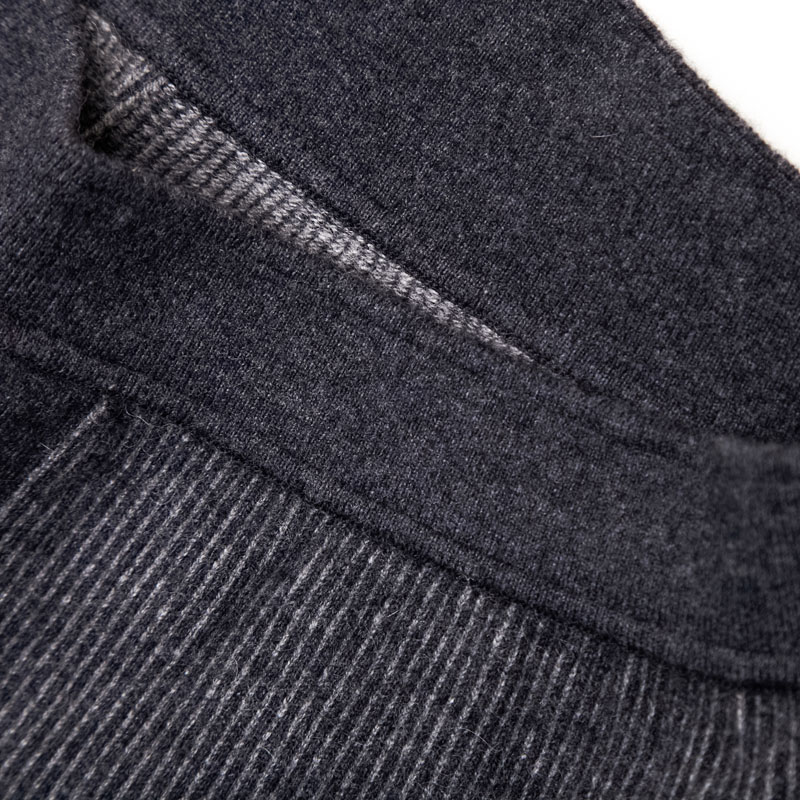 Ordos sản xuất tinh khiết quần cashmere nam dày xà cạp mùa đông sọc sửa chữa đàn hồi quần nam giới.
