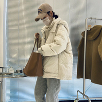 Cotton clothes womens 2021 autumn and winter new hot style cotton-padded clothes design sense niche cotton-padded jacket mid-length oversize thickened