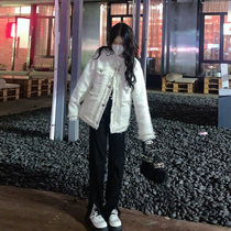 Small fragrant wind jacket female Korean high-end sense 2022 autumn dress French temperament celebrity spring and autumn new top white