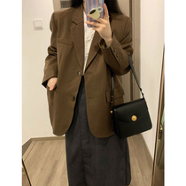 Small suit jacket womens spring and autumn jacket suit 2023 new early spring design sense niche chic small man