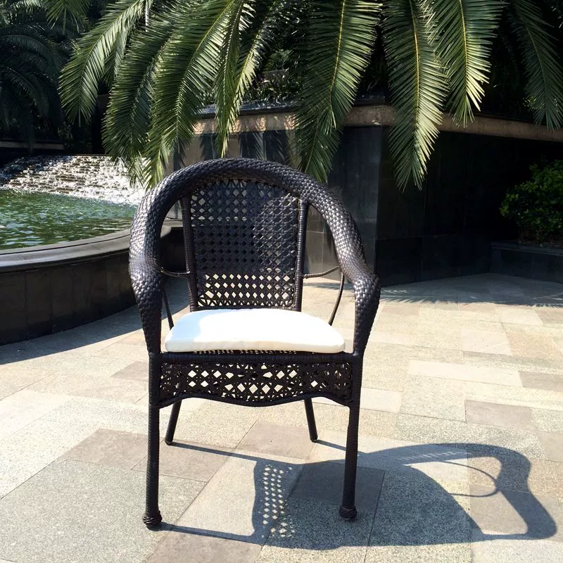 Nội thất Zizhu Ngoài trời 32-91 # Ghế Taishi kết hợp năm mảnh Bàn ghế mây giải trí Vườn mây Có đệm - Bàn ghế ngoài trời / sân