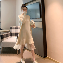 【现货秒发】喇叭袖针织鱼尾连衣裙